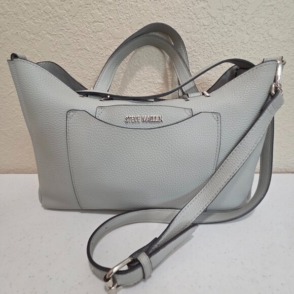 Fall Colors Handbag Gray Steve Madden Over the Shoulder Purse + Bonus Bag - Picture 1 of 14
